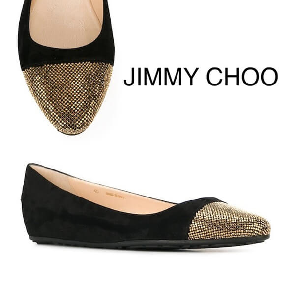 2016秋冬 Jimmy Choo ジミーチュウスーパーコピー WAINE スエード バレエ フラットシューズ